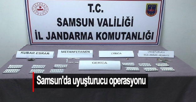 Samsun’da uyuşturucu operasyonu