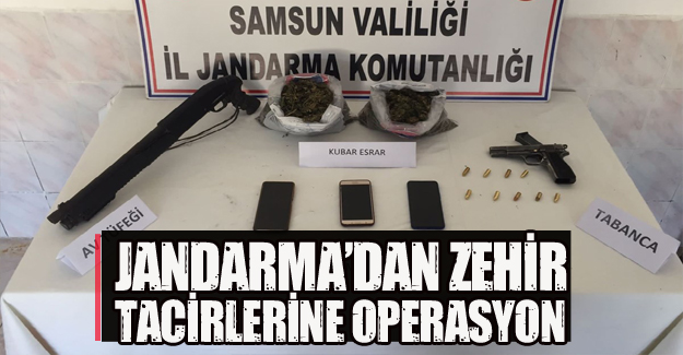 Jandarma’dan Zehir Tacirlerine Operasyon