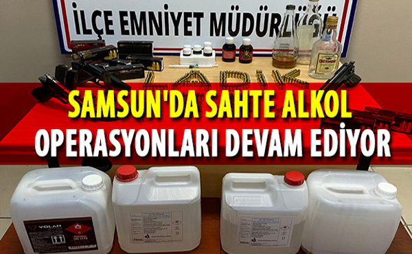 Sahnet İçki operasyonunda evde cephane çıktı