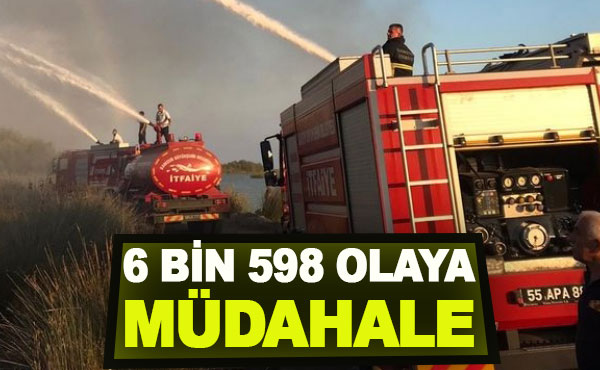 6 BİN 598 OLAYA MÜDAHALE