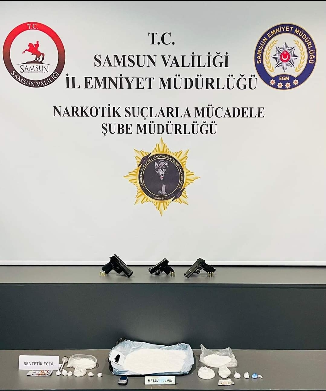 Atakum’da otel odasına uyuşturucu operasyonu