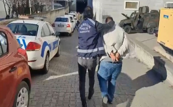 Samsun’da Uyuşturucu Madde Ticareti Hükümlüsü Yakalandı