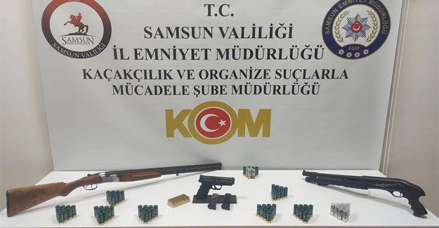 Samsun’da KOM’dan silah kaçakçılığı operasyonu 1 gözaltı
