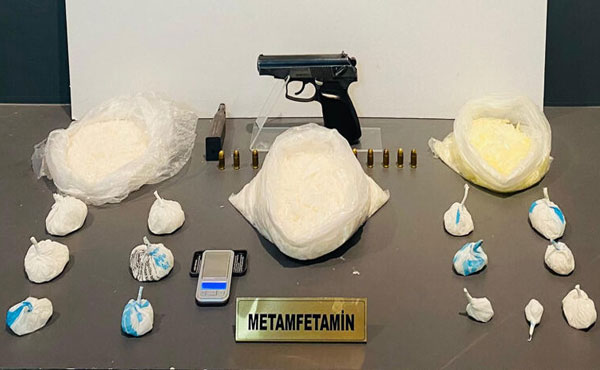 Samsun’da 1 kilo 400 gram uyuşturucu ele geçirildi