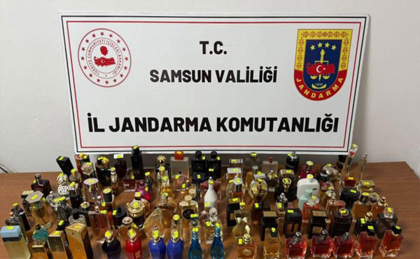 Samsun’da Kaçak Parfüm Operasyonu