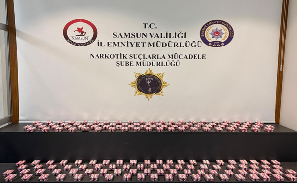 Samsun’da 4 bin 410 adet hap ele geçirildi