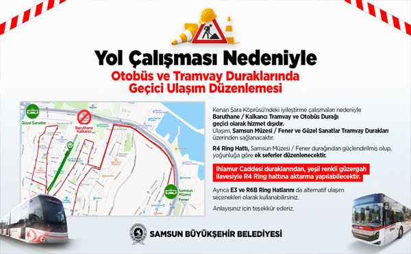 Samsun’da Ulaşım Düzenlemesi